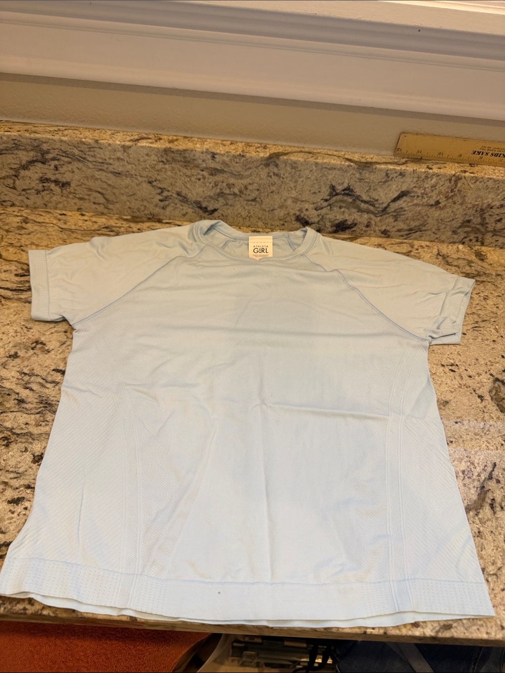 Athleta Light Blue Girls' Short Sleeve Active Tee